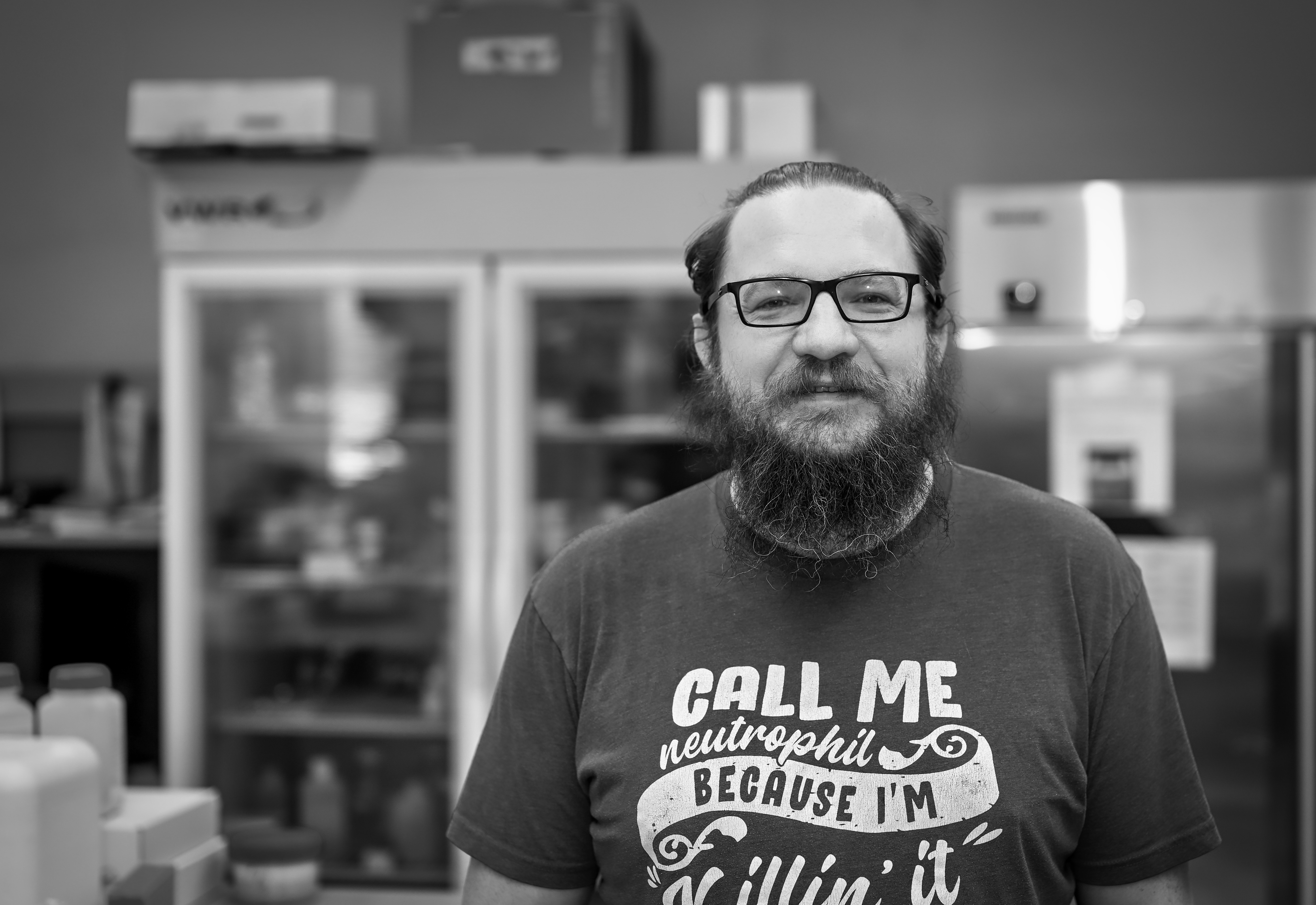 Dustin Dikeman, lab manager and senior research specialist
